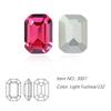 Dongzhou Crystal K9 de alta calidad con base puntiaguda, diamantes de cristal de anís estrellado largo plateados, joyas de diamantes, equipaje, accesorios decorativos de bricolaje al por mayor