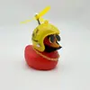 Enfeites de Carro de Pato Quebrando Pato de Natal Andando de Bicicleta Elétrica Decorações de Bicicleta Pato Vermelho Pequeno Interior Pato Amarelo Pequeno