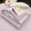 Colcha Fresca de Seda com Toque de Gelo, Nova para Primavera/Verão 2026, Colcha de Verão, Colcha com Ar Condicionado, Toque Duplo Fresco e Macio, Amigável à Pele e Respirável