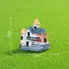Musgo Micro Paisaje Flor Suculenta Maceta Adornos Decorativos Ladrillo Mini Baldosa Villa Casa Pequeña Modelo Material DIY