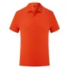 Camisa tipo polo de algodón y seda de verano ropa de trabajo para hombre camiseta de manga corta con solapa camiseta publicitaria cultural ropa de clase logo estampado bordado