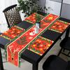 Bandeira de Mesa de Natal Transfronteiriça Decoração de Feriado Mesa de Jantar Linho Estampado Toalha de Mesa de Natal Atmosfera Decorações de Natal