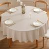 Toalha de mesa redonda de cor sólida à prova d'água à prova de óleo anti-escaldante Toalha de mesa não lavável Hotel Hotel Toalha de mesa redonda Toalha de mesa redonda de restaurante