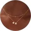 Amazon Comercio Electrónico Transfronterizo Collar de 26 Letras 2025 para Mujer Versátil, Elegante y Único Collar Pequeño
