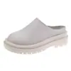 Nuevas zapatillas versátiles para exteriores de primavera y verano, zapatos de mujer de moda, zapatos de plataforma de suela gruesa, medias zapatillas cerradas para aumentar la altura para mujer 2026