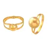 Pulsera de moda europea y americana pulsera de acero de titanio hueca de bola grande diseño de personalidad exagerada joyería al por mayor chapada en oro de 18k