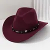 Sombrero de Concierto Unisex de Fieltro Transfronterizo con Cinturón Metálico, Estilo Británico, Sombrero de Jazz de Lujo Ligero, Versátil para Uso al Aire Libre, Diseño Único
