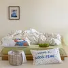 Juego de ropa de cama de cuatro piezas estilo caricatura, clase A, fresco y simple, 100% algodón, algodón lavado, con diseños lindos y versátiles, adecuado para dormitorios de estudiantes, y disponible como juego de tres piezas