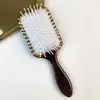 Peine Popular Europeo de Fibra de Acetato con Airbag, Parte Superior Cranial Esponjosa, Peine Masajeador para Niñas, Peine Portátil para el Hogar, Peine con Cojín de Aire para Peluquería