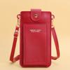 2021 nuevo color sólido moda simple hombro bolsa pequeña bandolera bolsa para teléfono tarjetero billetera para licencia de conducir de mujer