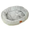 Cama para Perro para Calor Invernal, Cama para Gato para Todas las Estaciones, Cama Ovalada Grande Cerrada, Alfombra Gruesa de Invierno para Perros Pequeños