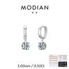 Brincos Modian Moissanita 1 Quilate para Mulheres Prata Esterlina S925 Super Brilhantes Luxuosos Elegantes Dinâmicos Brincos Pingente