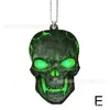 Decoração de casa cruz plana pendurada transfronteiriça caveira chave novo produto pingente de Halloween decoração interior de carro acessório de mochila