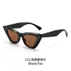 Moda Europea y Americana Chica Atractiva Gafas de Sol Elegantes Ojo de Gato, Gafas de Sol Anti-UV, Nicho Exportación Transfronteriza, Tendencia Elegante para Mujeres