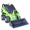 Mini carregadeira compacta de rodas para canteiros de obras e fazendas, mini carregadeira compacta multi-ferramenta integrada
