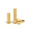 Tornillos de Cabeza Semiredonda Hexagonal de Latón Din7380 Tornillos de Cabeza Redonda tipo Copa Champiñón de Cobre M3M4M5M6M8M10