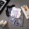 Traje de Chaleco de Verano para Niño 2024 Nueva Moda Niño Sin Mangas Guapo Bebé Niños Ropa de Verano