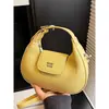 Bolso de Mano de Cuero Suave Estilo Francés para Mujer, Verano 2026, Sencillo y de Moda, Patrón de Lichi, Tacto de Alta Gama, Bolso de Hombro Cruzado Único
