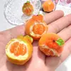 Accesorios de Resina DIY para Comida - Diseño Naranja Feo: Funda de Teléfono con Pegamento de Crema, Pinza para el Cabello, Goma para el Cabello, Imán para Refrigerador, Hebilla de Flor para Zapatos, Adorno para el Cabello, Pulsera