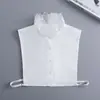 Cuello Falso para Mujer Camisa Versátil Cuello de Encaje Hermoso Encaje Cuello Alto Falso Manga Falsa Traje Cuello Inferior Decorativo Cuello Falso
