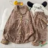 Pijama de Invierno, Franela, Engrosado, Largo, Dulce, Cálido, Lindo Moño, Se Puede Usar Afuera, Ropa para el Hogar