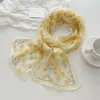 Novo Estilo Lenço Longo de Seda para Mulheres, Lenço de Chiffon 100% Seda de Amora, Versátil e de Alta Qualidade, Lenço de Primavera e Verão, Lenço de Pescoço, Echarpe
