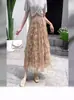 Falda de lana plisada de hilo irregular con estilo 'tipsy', línea A, gran vuelo, enagua, vestido nuevo de moda para primavera y verano, cintura elástica