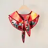 Chal Estilo Pintura al Óleo con Colgante de Perla, Chal Pequeño para Hombros para Mujer, Cuello Falso Decorativo de Anacardo de Alta Gama, Chaleco para Habitación con Aire Acondicionado
