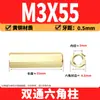 Espaçador Hexagonal de Cobre de Passagem Dupla M2-M6 Latão PCB Espaçador Isolante Hexagonal Oco Espaçador de Cobre de Passagem Direta Porca de Cobre com Rosca Interna