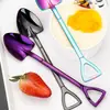 Cuchara Mezcladora de Mango Largo para Postres y Té con Leche, Cuchara para Café de Acero Inoxidable 304, Cuchara Mezcladora de Mango Largo para Postres y Té con Leche, Uso Doméstico
