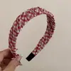 Goma para el pelo de cuadros rojos y azules estilo coreano con botón, Lazo para el pelo dulce y versátil, Accesorio para el pelo, Estilo nuevo