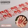 Zhengxiang Natal Transfronteiriço Adesivos de Gel para Unhas Sem Cozimento Europeus e Americanos Sem Lâmpada Adesivos de Unha de Natal OEM