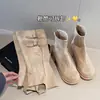 Botas Adelgazantes de Dos Vías 2026 Otoño/Invierno Botines Elegantes Desmontables Botas Altas Zapatos de Caña Alta para Mujer Botas de Tacón Alto Franceses Estilo Nuevo