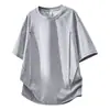 Nova Camiseta Masculina de Manga Curta para o Verão 2026, Camiseta Masculina Fashion com Gola Redonda, Camiseta Esportiva Masculina, Casual, Leve, Respirável, Camiseta Fitness