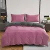 Juego de tres piezas de funda de edredón y fundas de almohada de terciopelo de cristal para comercio exterior transfronterizo AliExpress, ropa de cama suave y afelpada