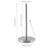 Porta pañuelos vertical de acero inoxidable para cocina, sin perforaciones, para sala de estar, portarrollos de papel higiénico