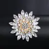 Broche de Acrílico da Moda para Mulheres, Alfinete Eletrodepositado em Liga, Broche Acessório de Roupa