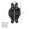 Jingmao Hardware Nuevo Candado Antiguo Chino Corazón de Melocotón para Muebles Caja de Aleación Hebilla para Caja de Madera Antigua Accesorios para Caja de Brocado