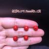Contas de Barril de Cinábrio Vermelho de Alto Teor Natural, Areia Dourada Roxa, Areia Vermelha, Contas Soltas Estilo Antigo, Acessórios para Pulseiras, Contas Cilindricas com Furo Passante Atacado