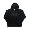 Moletom com Estampa de Letras de Espuma Marca da Moda Casual Solto Conjunto de Moletom de Veludo Transfronteiriço