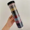 Paquete de 20 Gomas para el Cabello de Alta Elasticidad, Bandas para el Cabello al por Mayor, Bandas de Goma, Anillos de Toalla Estilo Nudo Simple de Verano para Mujeres
