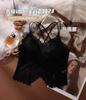 Nuevo top tubo de encaje con espalda de belleza envolvente para el pecho con almohadilla para el pecho, camisola cruzada con mariposa de cola de milano, ropa interior versátil, chaleco para usar debajo de todo