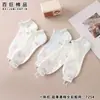 Calcetines de barco de corte bajo Baiju 7254, de malla, estilo primavera/verano, ultrafinos, moda femenina, caricatura, casual, calcetines blancos