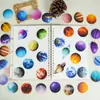 56 Nuevos Espacios Creativos Transfronterizos Planeta Mascotas Pegatinas Transparentes Alta Definición Textura Colorido Planeta Pegatinas Decorativas