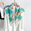 Pañuelo de seda retro británico para mujer, versátil y ligero, adecuado para viajes y fotografía, pañuelo para la cabeza con protección solar, bufanda decorativa para el cuello