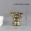 Estatua de la rendición japonesa de latón puro, arrodillada ante los japoneses, regalo cultural vintage, decoración de escritorio, mascota de té, adorno de cobre artesanal