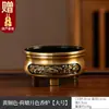 Quemador de incienso grande de aleación de cobre de tres patas para uso doméstico, quemador de aromaterapia para interiores, quemador de incienso para adorar a Buda, quemador Xuan De, quemador de incienso de disco
