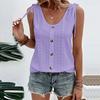Chaleco de Cuello U Cruzado Europeo y Americano para Mujer Amazon SHEIN Explosiones Sexy Casual Corte Jacquard Hot Top