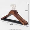 Perchas de Madera Yx Hotel Versión Engrosada para Uso en Casa, Perchas de Madera Antideslizantes para Pantalones, Perchas Vintage de Madera Maciza para Ropa