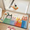 Dajiang Baño Hogar Inodoro Antideslizante Alfombrilla para Pies Alfombrilla Absorbente de Agua Alfombrilla para Piso Estilo Nórdico Alfombrilla de Secado Rápido para Entrada de Baño